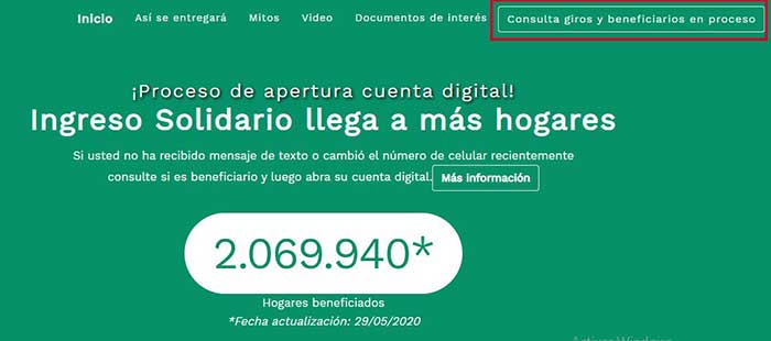 consultar giros de ingreso solidario