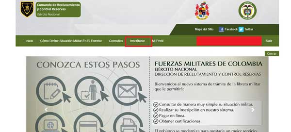 INSCRIBASE DIRECCION DE RECLUTAMIENTO LIBRETA MILITAR