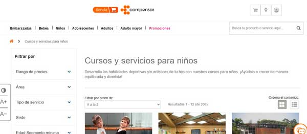 CATEGORIA NINOS TIENDA COMPENSAR