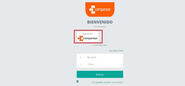 INGRESA CON COMPENSAR HERCULES COMPENSAR