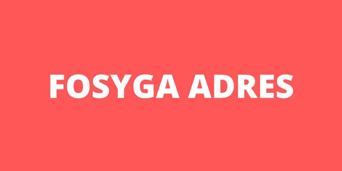 FOSYGA ADRES