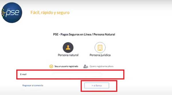 CORREO ELECTRONICO TITULAR TARJETA DEBITO PAGO PSE SURA PAGO EXPRESS