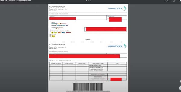 CUPON DE PAGO SURA PAGO EXPRESS