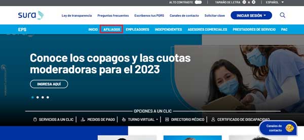OPCION AFILIADOS EPS SURA