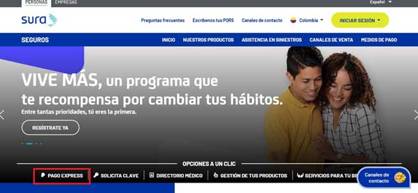 OPCION PAGO EXPRESS SURA PAGO EXPRESS