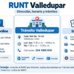 RUNT Valledupar dirección horario y trámites de tránsito